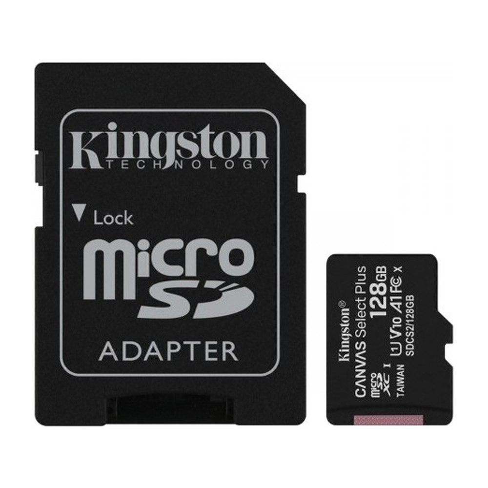 Memory Micro SD KINGSTON SDCS2 128GB + adaptador Clase 10