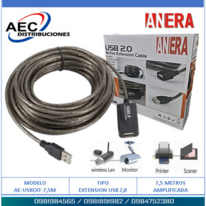 [00007525] Cable de Extension USB 7.5 Metros