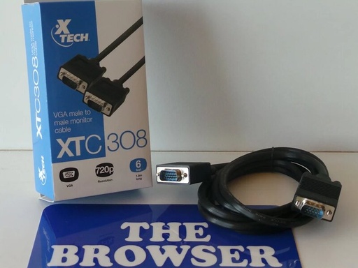 Cable XTECH XTC308 VGA monitor 1.8mts