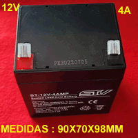 [00056066] Bateria recargable para UPS STV 12V 4A
