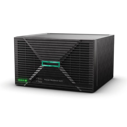 [00056524] "HPE ProLiant MicroServer Gen11 E-2434 4c 16GB-U 4LFF-NHP 2x1TB HDD 180W External PS LA Cmp Mod Svr