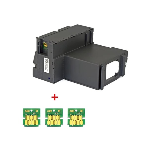 Caja de Mantenimiento con chip para Impresora EPSON T04D100 L4150, L4160, L6161, L6171, L6191, M2140, M2170, M3170, L6270,L6470,L6490,M1180, L14150