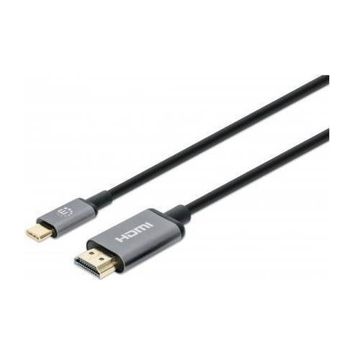 [00055880] Cable MANHATTAN Display Port A HDMI 60HZ 1 metro Negro