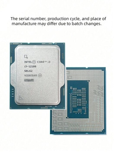 [00054612] Procesador INTEL Core I3-12100 12Gen. 3.30-4.30 Ghz  LGA 1700