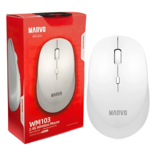 [00056044] Mouse MARVO WM103 Wireless Blanco