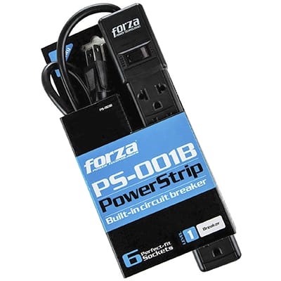 [00000890] Regleta FORZA PS-001B 6 outlets 110V