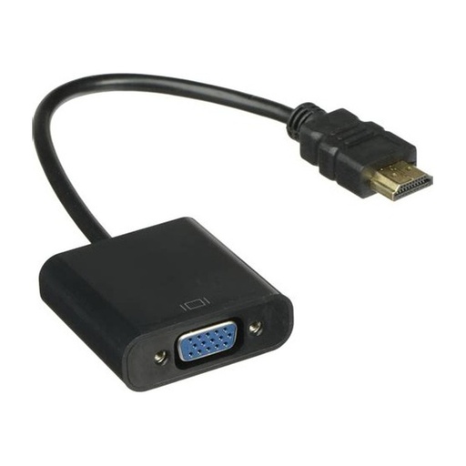 [00000834] Convertidor MANHATTAN VGA a HDMI Negro