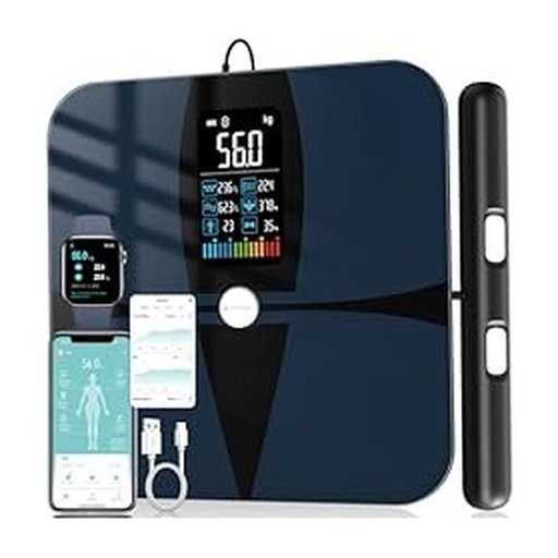 [00053263] Etekcity Bascula Digital de Peso y Grasa Corporal, FITBIT inteligente de Bano Bluetooth 400 Libras