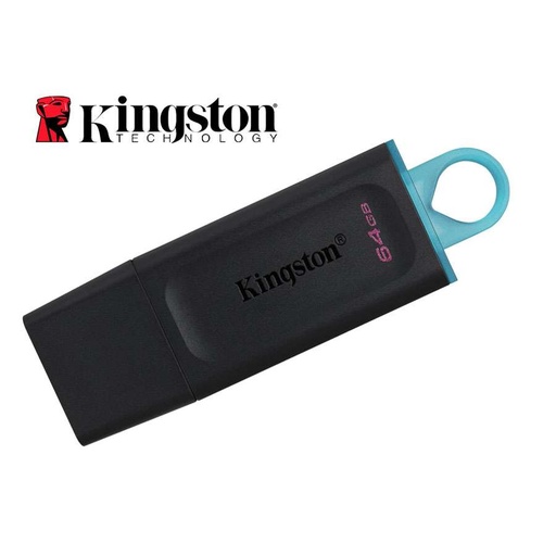 [00056384] Memory Flash KINGSTON 64GB USB 3.2 Gen1 Exodia Blanco Turquesa