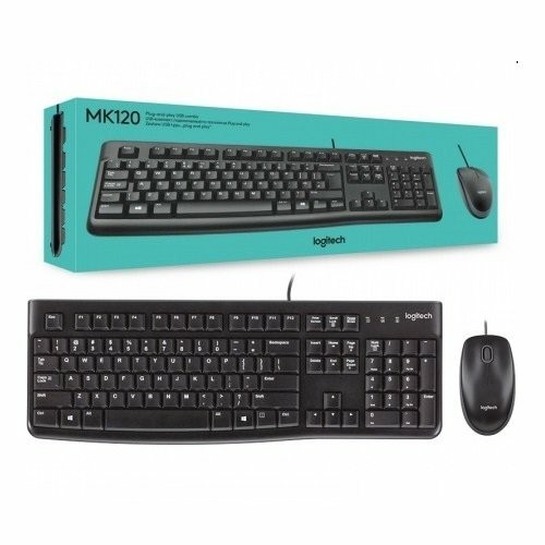 [00054768] Teclado + Mouse LOGITECH MK120 USB Negro