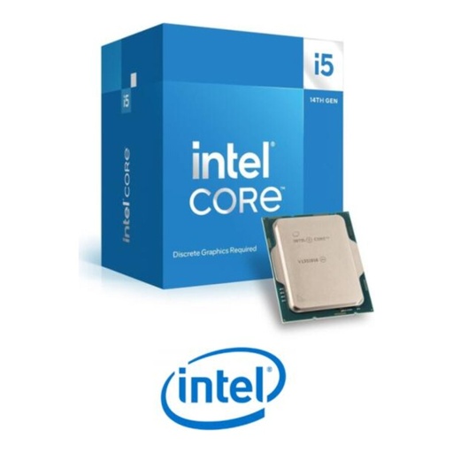[00056466] Procesador INTEL Core I5-14400 14ava Gen.  2.50-4 70GHZ 10 Nucleo 16 hilo 20MB DDR5-4800 UHD770Core  24MB LGA 1700