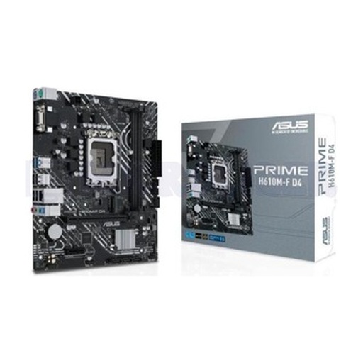 [00056472] Mainboard ASUS H610M-F-D4 12AV 13ava 14AVA Gen. LGA1700 2DDR4-3200 1-HDMI M.2 2USB3.2 4USB2.0 PCIe4.0 mATX