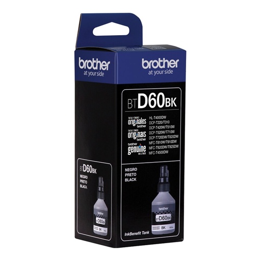 [00005532] Tinta BROTHER BTD60BK Negra T310/T510W/T520W/T420W/T720DW