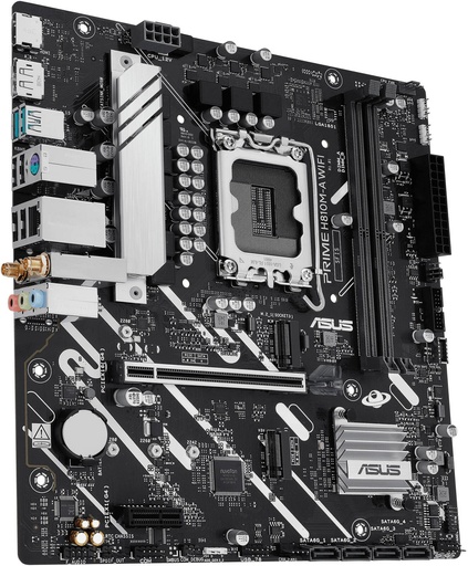 [00056662] Mainboard Asus H810M-E Intel Core Ultra LGA1851 2xDDR5-6400 HDMI 2xDP 2M.2 9USB PCIe4.0 micro ATX