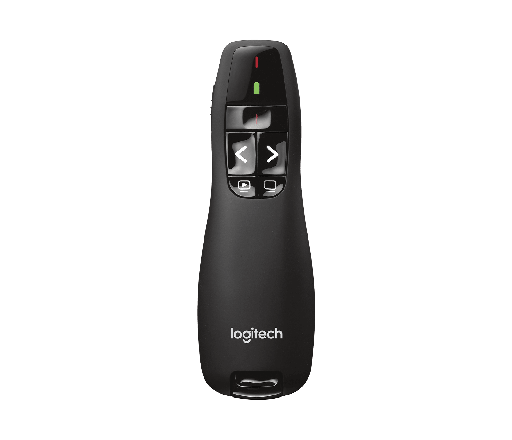[00000056] Puntero Laser LOGITECH R400 USB Plug and play luz roja Radio 15 metros