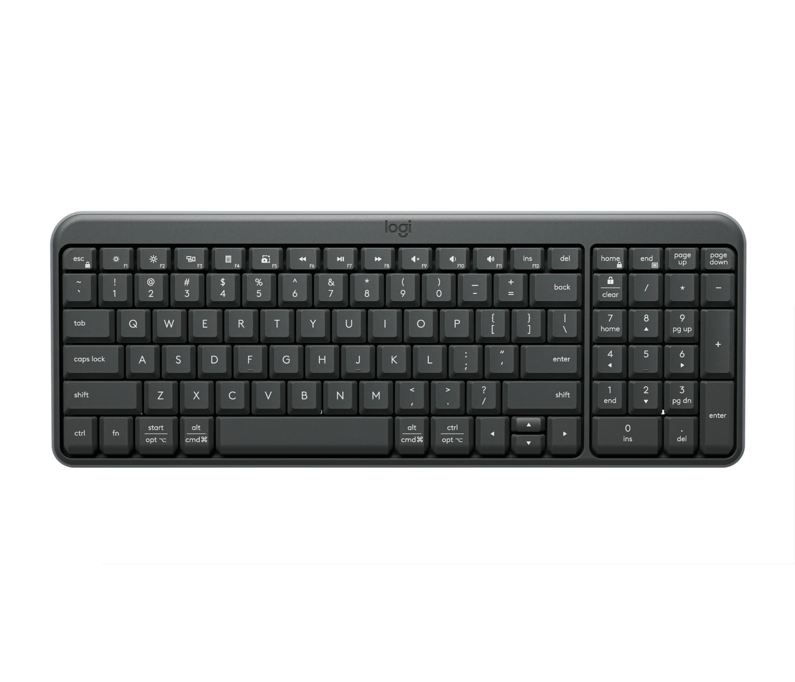 [000056724] Teclado Logitech K250 Compact Bluetooth Wireless Black