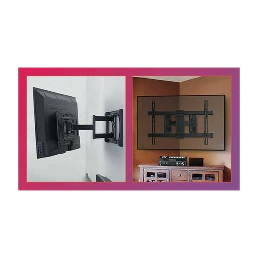 [ACCARGBR1591] WALL MOUNT FOR TV ARGOM 50Inch a 105Inch HEAVY - FULL MOTION DOUBLE ARM 900X600 NEGRO
