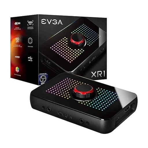 [ADAEVG141U1CB10] VIDEO CAPTURE EVGA XR1 CAPTURE DEVICE CERTIFIED FOR OBS USB3.0 44 PASS THRUGH ARG AUDIO MIXER