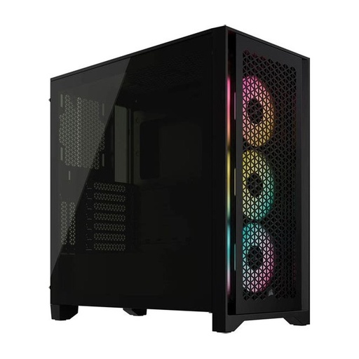 [CASCORCC9011316] CASE CORSAIR ATX 4500X LX-R RGB iCUE LINK Panoramic Glass 2USB3.2 HD-Audio Mid-Tower Black