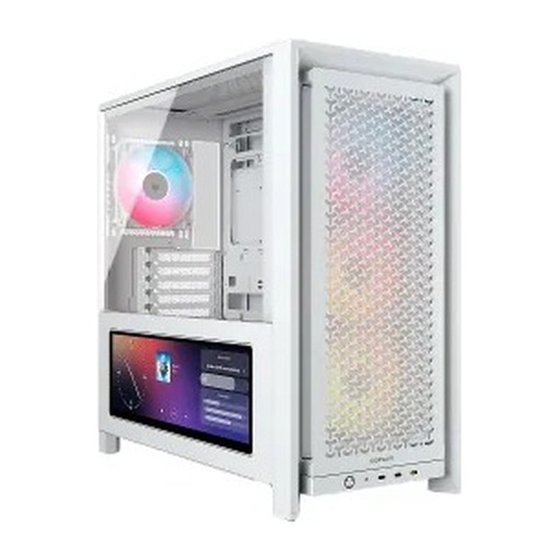 [CASCORCC9011327] CASE CORSAIR ATX 4000D Pantalla Tactil XENEON 14.5 TEMPERED GLAS MID-TOWER CASE N-PS 4VEN-RGB WHITE