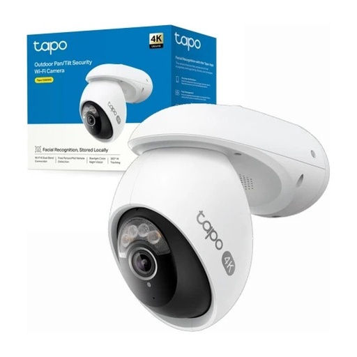 [CAMTPLTAPC560WS] CAMARA TP-LINK TAPO C560WS TIPO PT INT-EXT 8MP 4K VISIÓN 360° COLOR WI-FI-RJ45 BIDIRECIONAL IP66