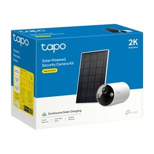[CAMTPLTAPOC610K] CAMARA TP-LINK TAPO C610 KIT TIPO PT PANEL SOLAR EXT 3MP VIS. 360° VIS NOCT WI-FI BIDIREC 512GB