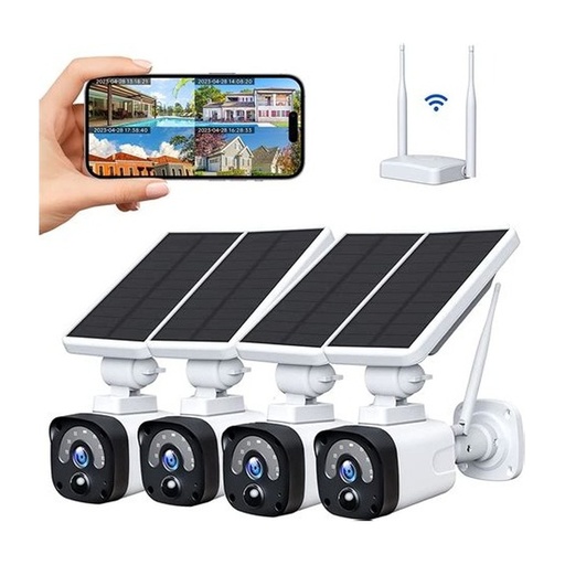 [CAMTPLTPC425KIT] CAMARA TP-Linkl TAPO C425 Solar Powered with Solar Panel Vision Noct. 2K QHD Live View AI Det. IP66