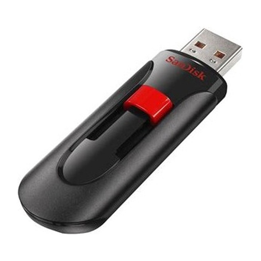 [FMESNDZ5032GB35] FLASH MEMORY SANDISK 32GB Cruzer Blade USB-A 2.0 Black-Red