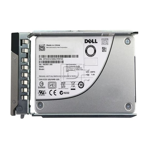 [HDDDEL345-BJSM] SSD DELL 480GB ReadIntensive 6G 3.5Inc SATA Cableado para T160