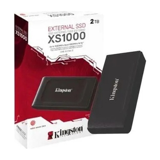 [HDDKINXS10002TB] SSD KINGSTON 2TB XS1000 PCIe 1050MBs-1000MBs NAND 3D USB-3.2 EXTERNO