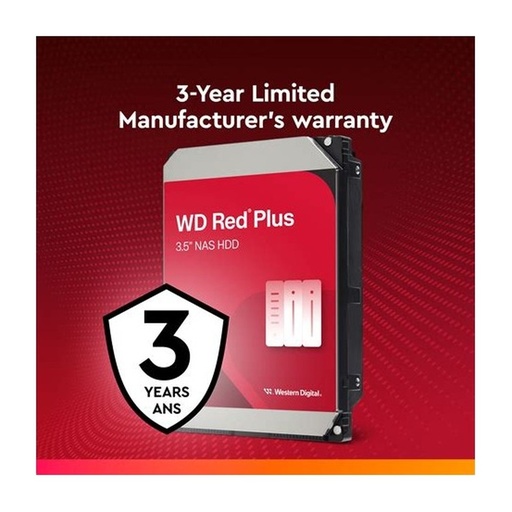[HDDWDIWD122KFBX] DISCO DURO WESTERN DIGITAL Red Pro 12TB NAS 7200RPM SATA 6 Gb-S 512MB-Cache 3.5INC. RED