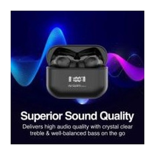 [HSEARGHS-5086BK] EARBUDS ARGOM BT HS-5086 SKEIPODS E86 TRUE WIRELESS CANCELACION DE RUIDO STEREO BLACK