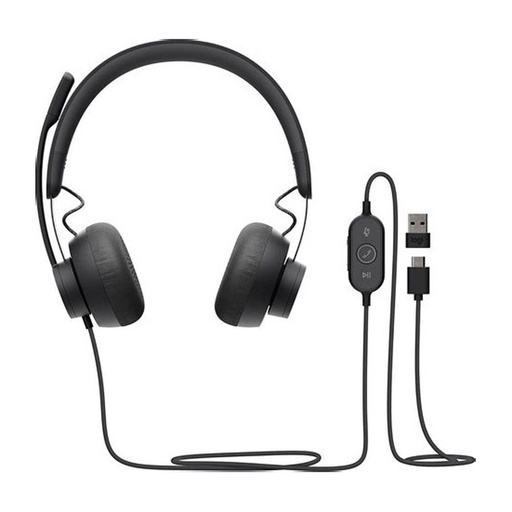 [AUDLOG981001008] AUDIFONO LOGITECH Zone WIRED WITH Noise Cancelling Grafito
