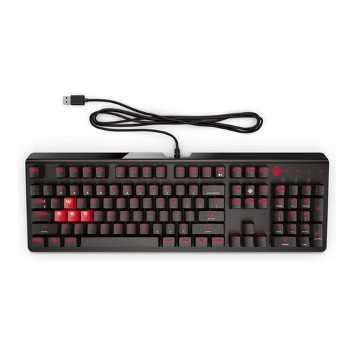 [KEYHPX6YW76AA] TECLADO OMEN BY HP ENCODER RED USB BLACK