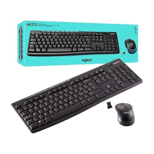 [KEYLOG920007820] TECLADO-MOUSE COMBO LOGITECH MK345 NEGRO WIRELESS USB RESISTENTE A SALPICADURAS