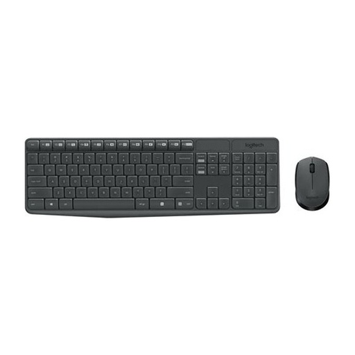 [KEYLOG920007901] TECLADO-MOUSE COMBO LOGITECH MK235 NEGRO WIRELESS USB RESISTENTE A SALPICADURAS