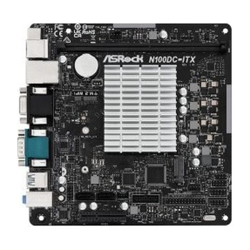 [MBOASRN100-ITX] MBO ASROCK N100DC-ITX - Intel Quad-Core N100 DDR4-2-SATA3 Supports Intel Turbo Boost Mini-ITX