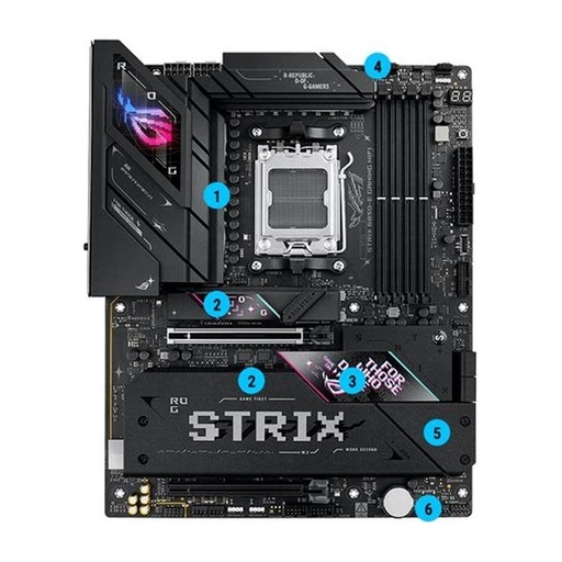 [MBOASUB850AWFD5] MBO ASUS ROG STRIX GAMING B850-A AM5 AMD Ryzen 9000 DDR5-8000Mhz WIFI BT DP HDMI 4M.2 PCIe 5.0