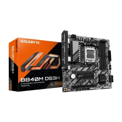 [MBOGIBB840MDS3H] MBO GIGABYTE B840M DS3H AM5 AMD Ryzen 9000 DDR5-5200 HDMI 2DP 2M.2 6USB PCIe 4.0 mATX