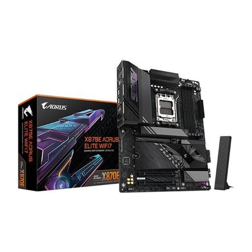 [MBOGIBX870AELW7] MBO GIGABYTE X870 AORUS ELITE X3D ICE WIFI7 AMD AM5 7-9000 4DDR5 HDMI 4M.2 10USB PCIe5.0 ATX