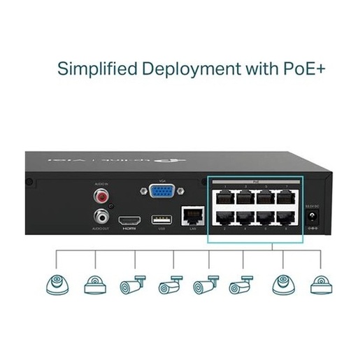 [NVRTPLVIGI4064H] Network Video Recorder TP-Link VIGI 64-Channel HDMI 4K