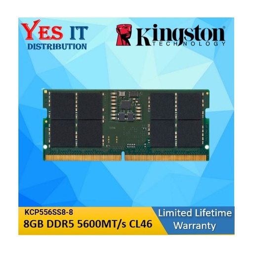 [DIMKIN6U46BS816] DIMM KINGSTON 16GB DDR5 5600MT-s NON-ECC CL46 1Rx8 1.1V 288pin 16Gbit