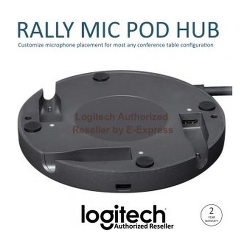 ADAPTADOR LOGITECH RALLY MIC POD HUB FOR RALLY VIDEO-CONFERENCING SYSTEMS