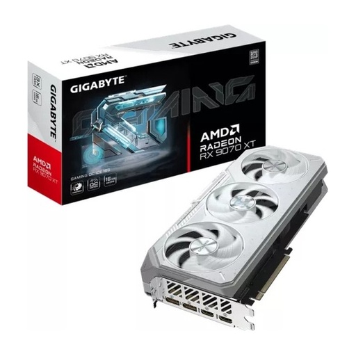 [VIDGIBR9070GO16] VIDEO GIGABYTE Radeon RX-9070 GAMING OC 16GB 256BIT GDDR6 2DP 2HDMI 3VEN. PCI EXP. 5.0