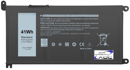 Bateria DELL YRDD6 3S1P 41wh 11.4V 36000mAh