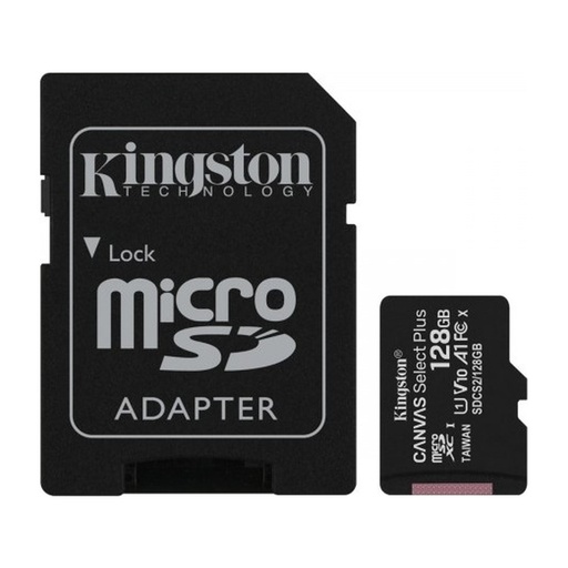 [00005661] Memory Micro SD KINGSTON SDCS2 128GB + adaptador Clase 10
